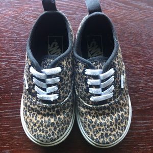 The cutest Leopard Vans slip ons